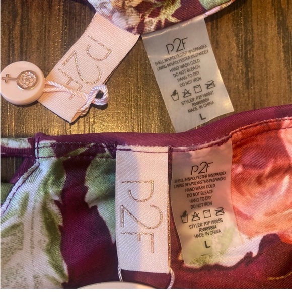 New with tags P2F (Power 2 the Flower) bikini size Large. - Picture 3 of 7